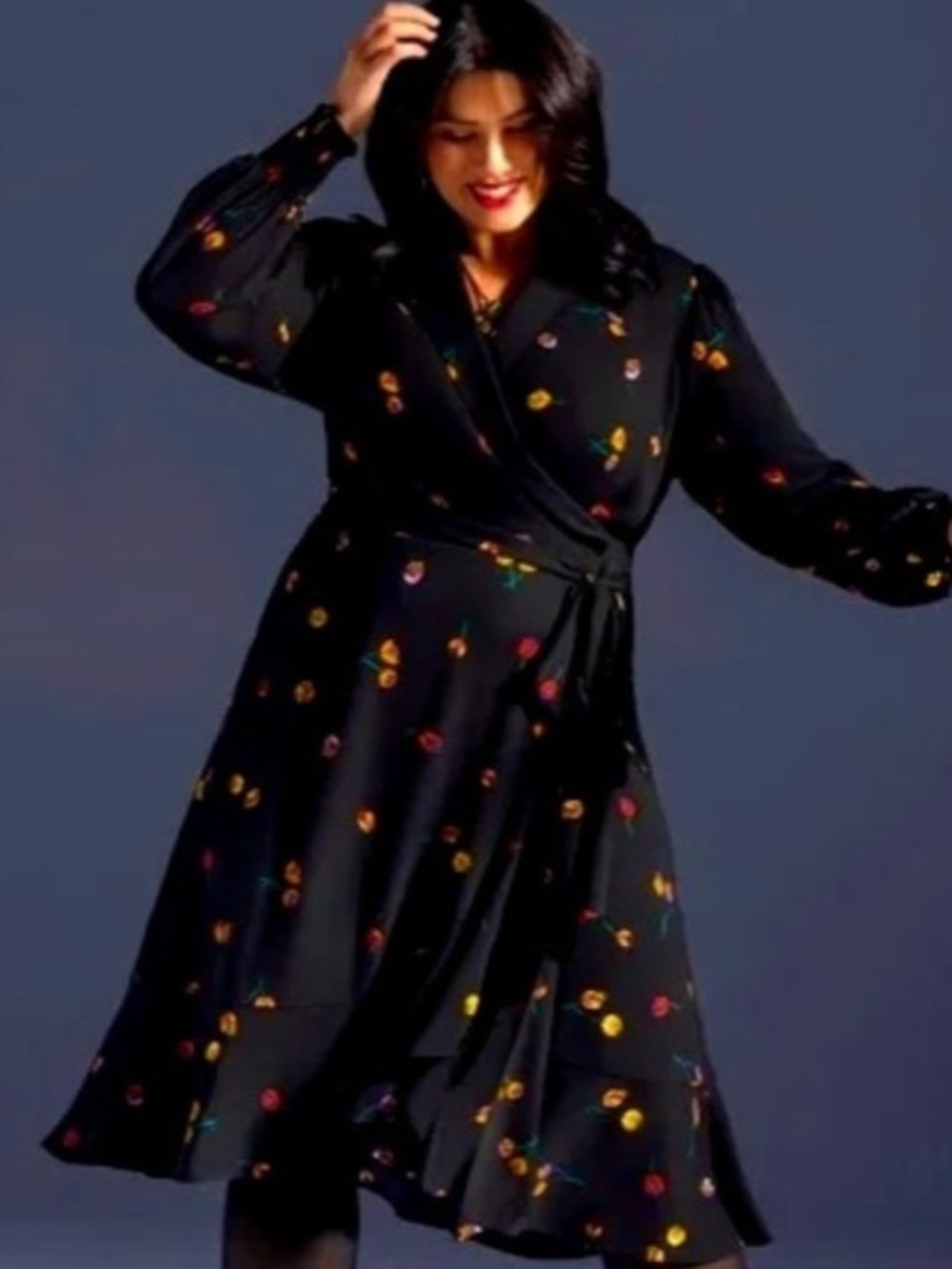 CAbi Divine Floral Wrap Dress - Picture 2 of 8